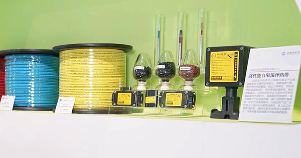 高性能自限溫伴熱帶產品入選安徽創新館展示。 環瑞電熱供圖